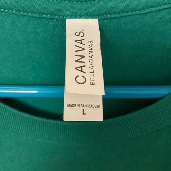 Canvas Bella-Canvas, Men's T-shirt, Size L, Green with Evolved on the front - Picture 4 of 6